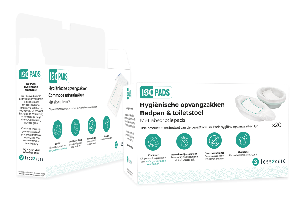 Iso-Pads bedpan en urinaal hygienische opvangzakken zorg